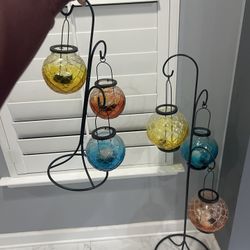 Glass Candle Holders 