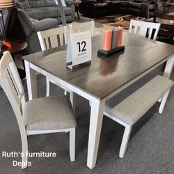 6-Pc Dining Table Set 
