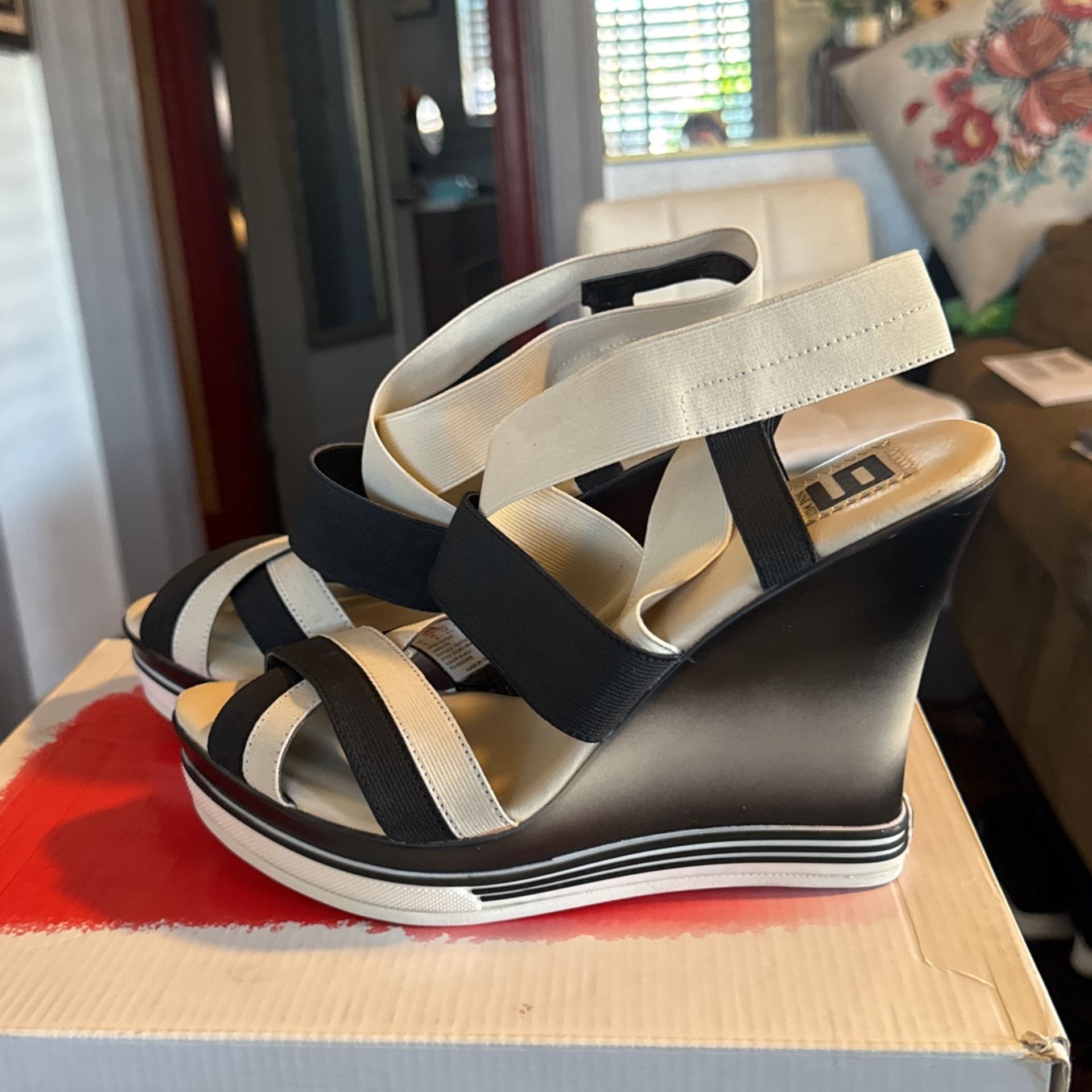 Nine West Open Toe Wedge