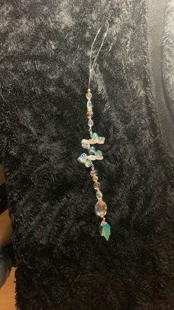 Iridescent Crystal Bead Suncatcher Ornament