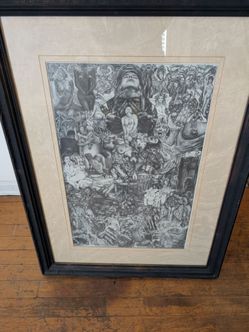Art print with frame -Phil kutno $,20