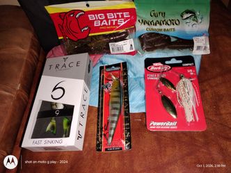 Bass fishing pro lure lot