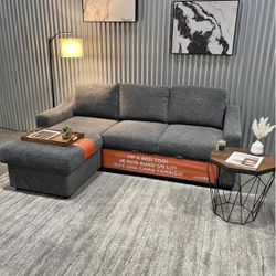 Coddle Aria Fabric Sleeper Sofa with Reversible Chaise *FREE DELIVERY
