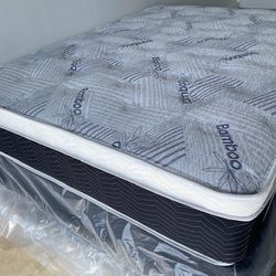 Cal King Euro Bamboo Pillow Top!!