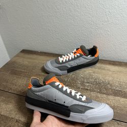 NIKE Drop-Type LX Total Orange Athletic Sneaker Men's 6 Wolf Gray AV6697-002