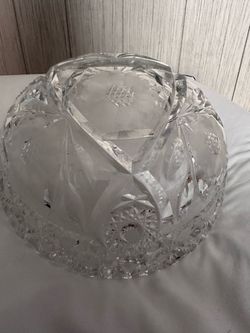Cut Glass Antique Crystal Bowl