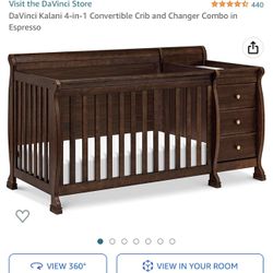 DaVinci Kalani 4-in-1 Convertible Crib with Changer – Espresso