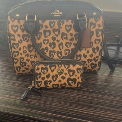 Coach bag with wallet