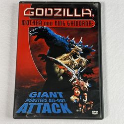 Godzilla Mothra King Ghidorah Giant Monsters All-Out Attack DVD 2001 Toho