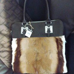 NWT WILSON'S AND LEATHER COWHIDE PURSE