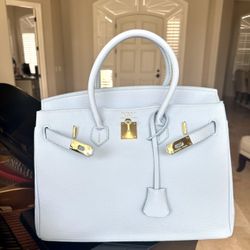 Birkin Handbag Bleu Glacier Epsom with Gold Hardware 30 $21,235 