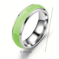 Green Titanium Lumonous iRng