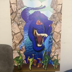 Large Kids Dinosaur Canvas 