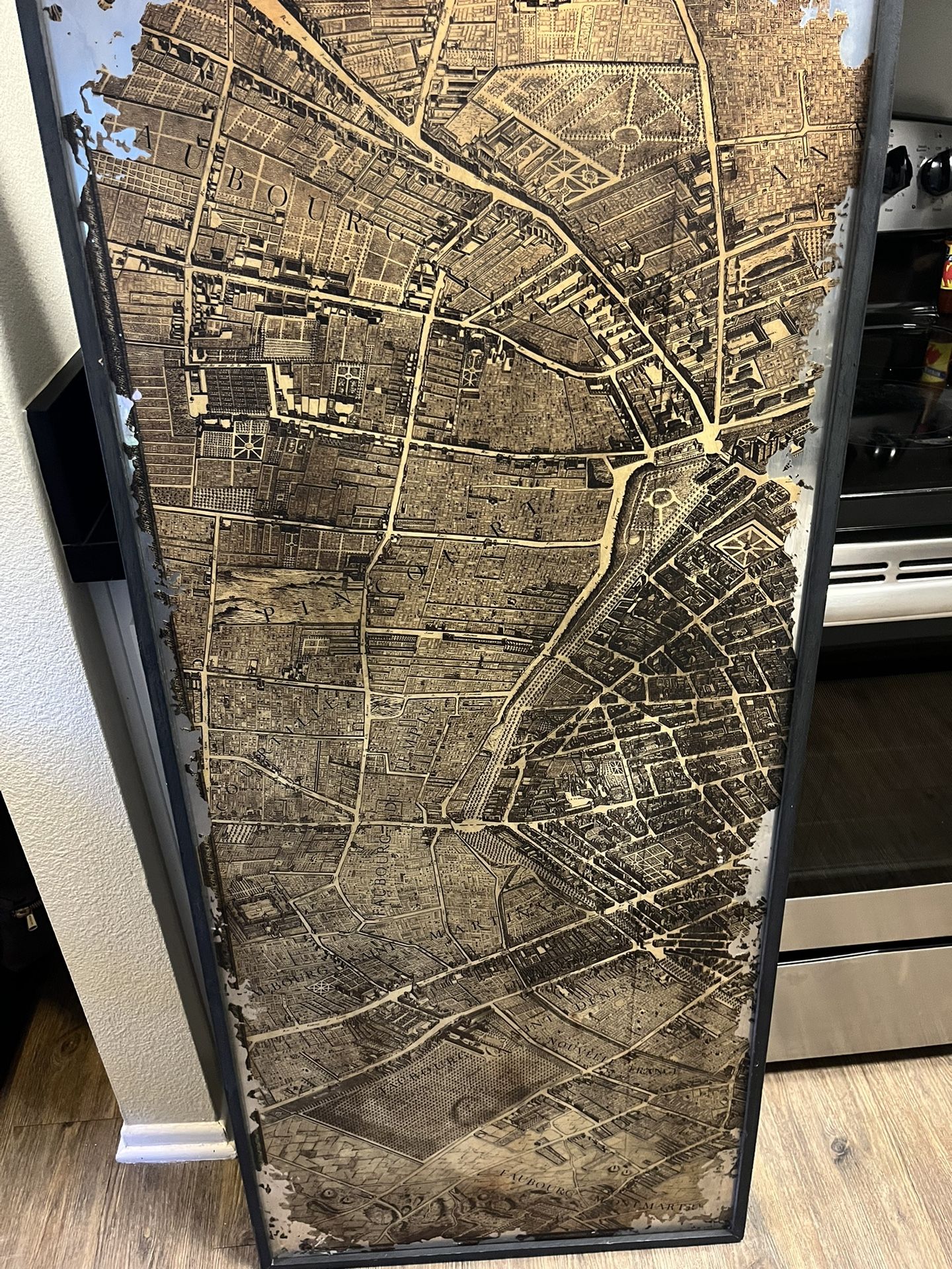 Wall art - Old Map of Paris