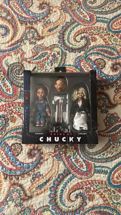 NECA Bride of Chucky Chucky & Tiffany 8” Clothed Figure 2-Pack