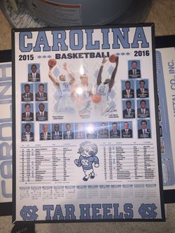 2015-2016 UNC BASKETBALL CALENDAR POSTER