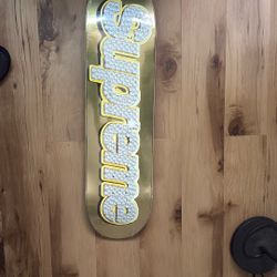 Supreme Bling Box Logo Skateboard Deck (SS22) Or Trade