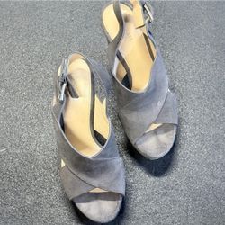 Michael Kors - Becky Wedge Taupe Sandal (Suede)