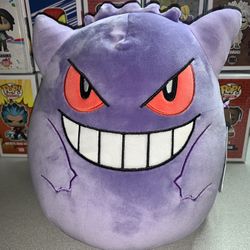 Pokemon Gengar Squishmallow Plush NEW 10" In Hand Squishmallows