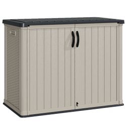 🔥Brand new in Box 🔥Secure Outdoor Storage, the Versatile Weather-resistant Cabinet，Without Shelves(Grey)  💰80$