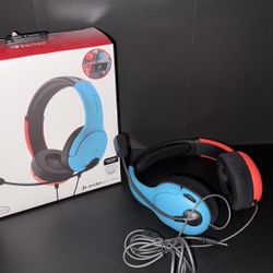 Nintendo switch LVL 40 Wired Gaming headset - Red and Blue 
