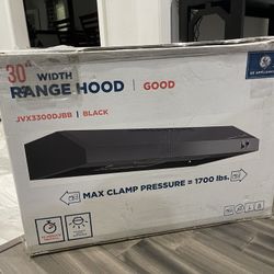 GE 30” Range Hood Under Cabinet Convertible. NEW
