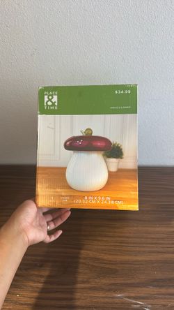 Brand New Mushroom Cookie Jar
