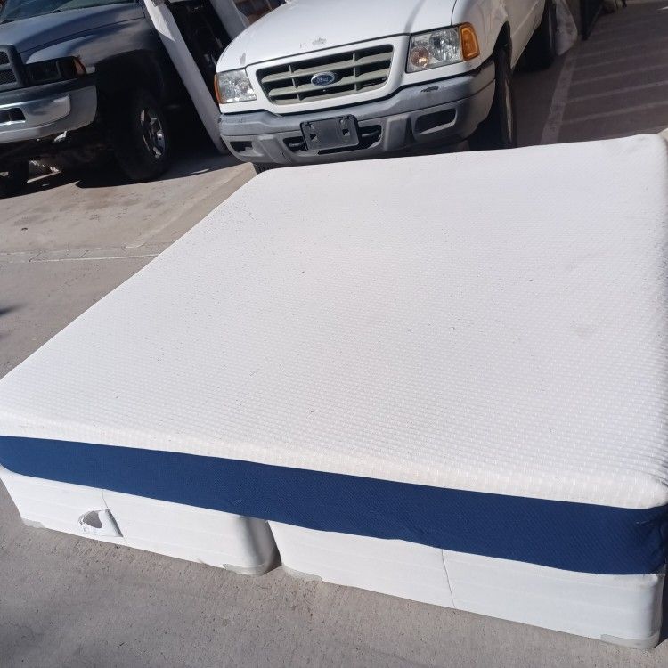 King Memory Foam Mattress And Box Spring