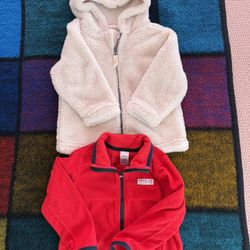 Toddler coats (Carters and Hanna Anderson) (24m)