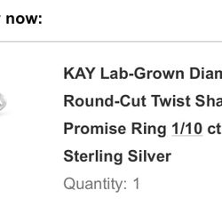 size 8 kay ring 