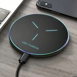 15W Wireless Charger, Compatible With IPhone 17/16/15/14/13/12 Pro/XS Max/ Mini/X/XR, Qi Wireless Fast Charging Pad, Compatible With Samsung Suitable 
