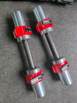 Rogue loadable dumbbell handles and Rogue OSO collars