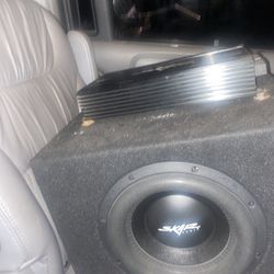 Skar 10 Inch Sub And 1200 W RMS  Skar Amplifier