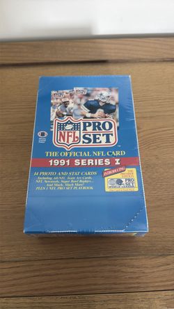 1991 sealed Pro Set football box