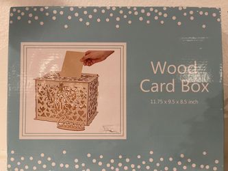 WOODEN CARD BOX 💌 & EASEL