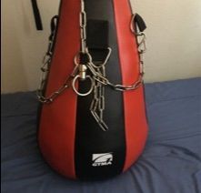 GTMA Teardrop Punching Bag with Heavy Duty Chains