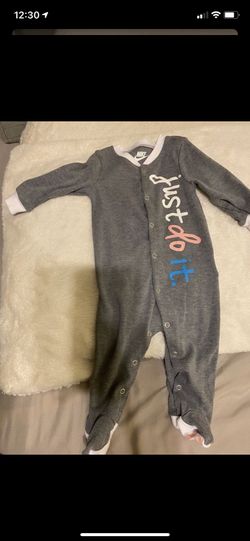 Two 6 and 9 months Nike babygirl footed onesies