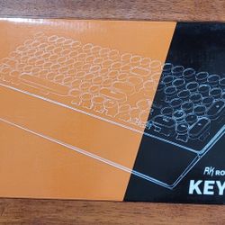 RK Royal Kludge S108 Retro Typewriter Wired RGB Backlit Keyboard 
