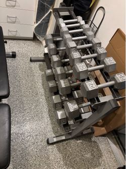 Dumbbells set pairs 5,8,10,15,20,25,30,35,40,45,50,60.View the description below regarding the price.