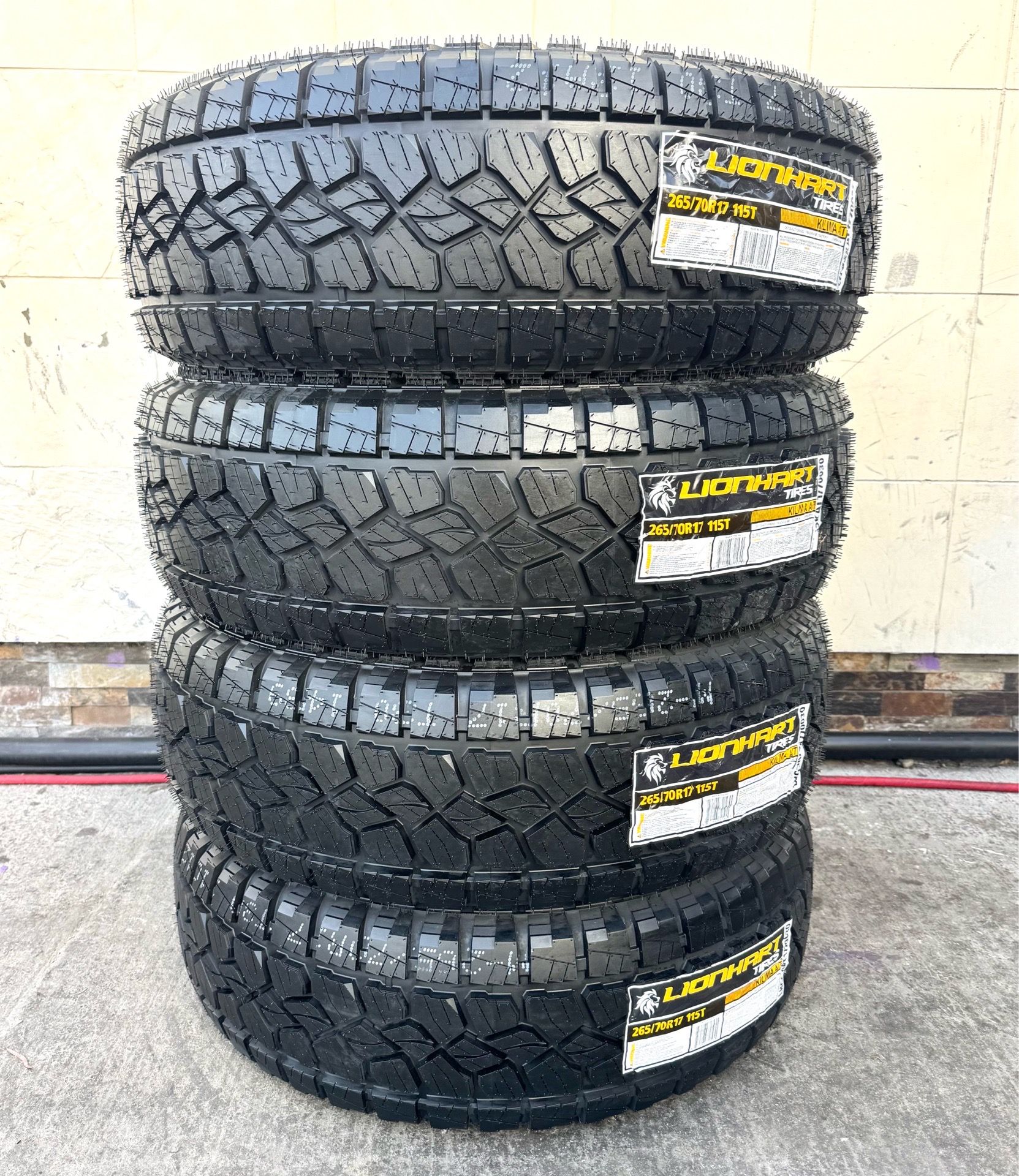 4 NEW LIONHART 265/70/17 ALL TERRAIN TIRES $545 CASH TOTAL‼️ FREE INSTALL‼️