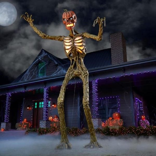 Halloween Giant-Sized Inferno Pumpkin Skeleton