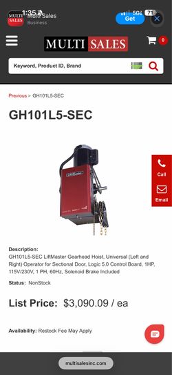 Lift master Commercial and Residential Door Operator