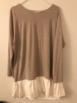 Long Sleeve Beige/Tan Dress