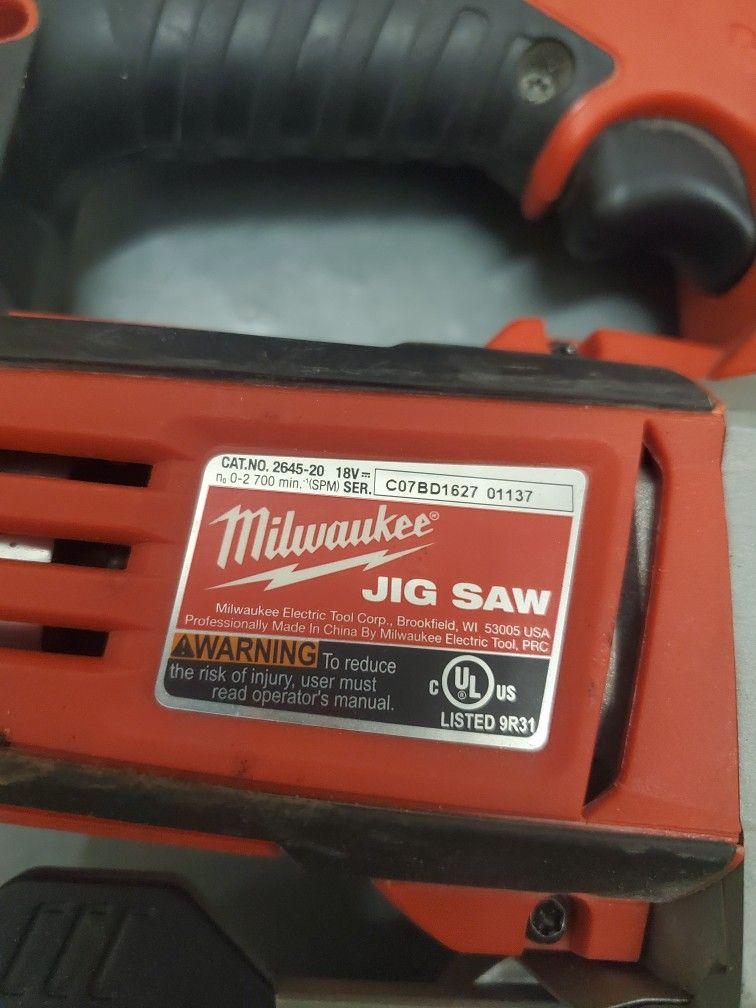 Milwaukee 18v Jig Saw (TOOL ONLY)