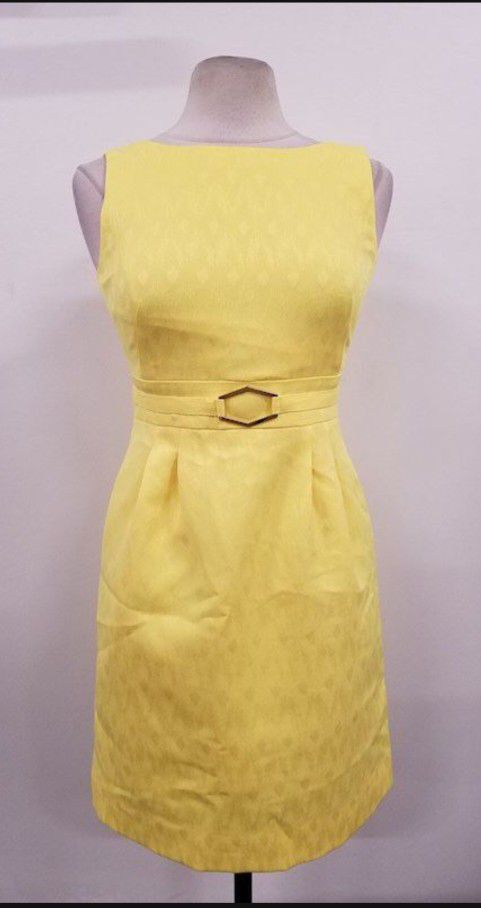 Yellow Tahari Dress 4P