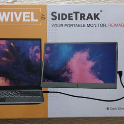 SideTrak Swivel 14" Dark Silver Attachable Portable Monitor