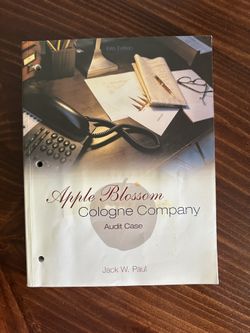 Apple Blossom Cologne Company: Audit Case