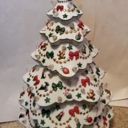 Vintage Danbury Christmas Magic Lighted Porcelain Tree