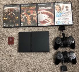 Playstation 2 (PS2) w/Games And Controllers