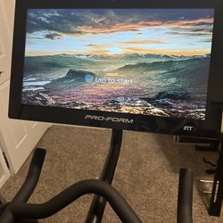 ProForm Cardio Bike w/ Large HD Monitor, Upgraded Seat + Weights – Excellent!